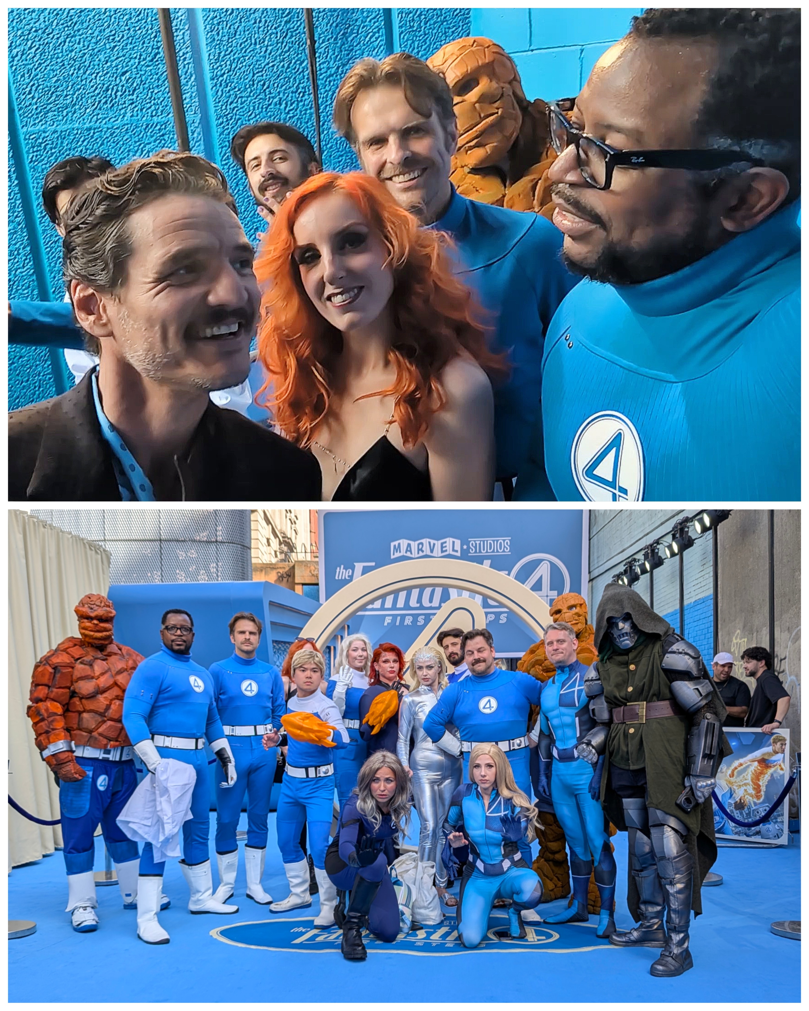 Ugo with Pedro Pascal at the Fantastic Four UK premiere in London
